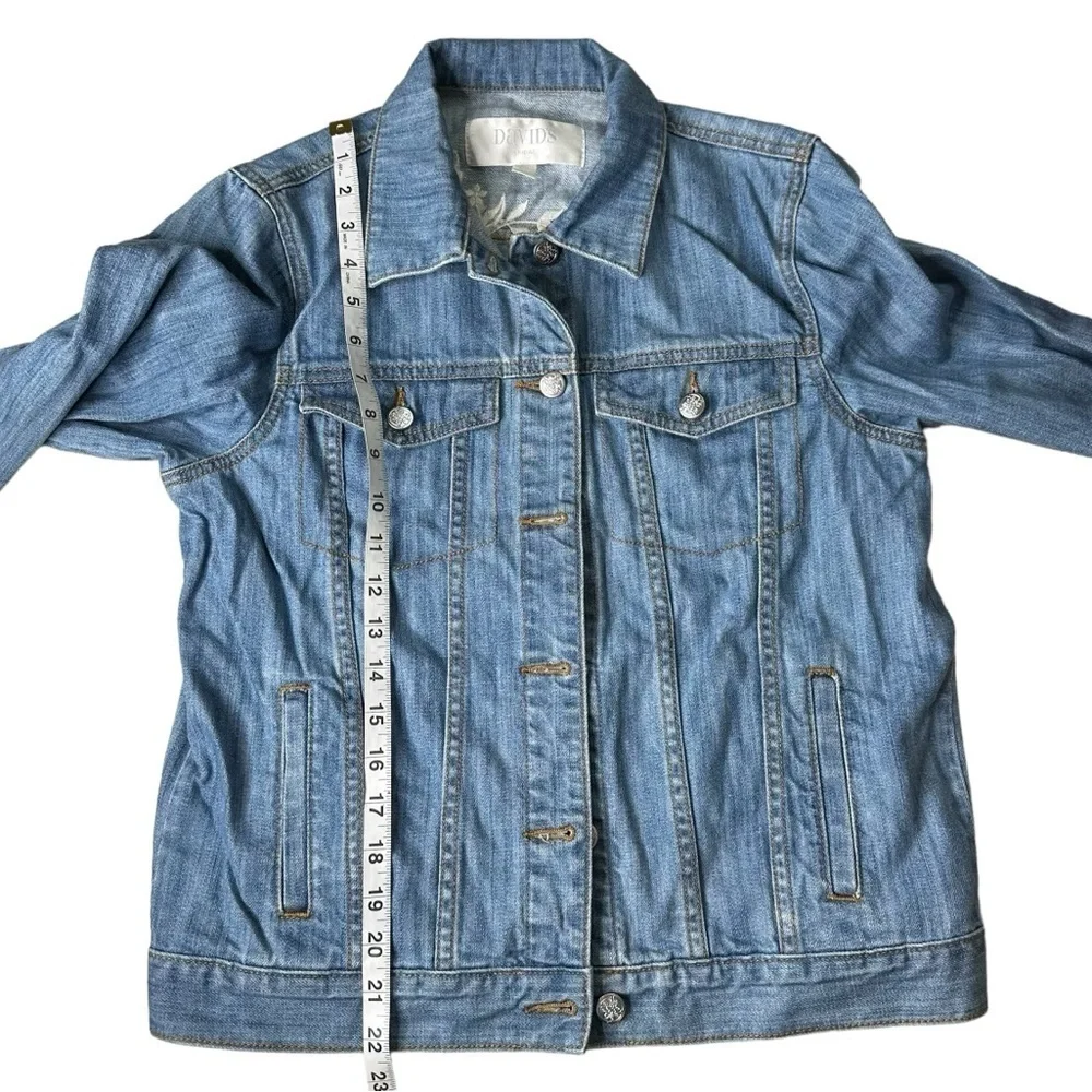 David’s Bridal “The Bride” Embroidered Jean Jacket. Size Small - Picture 3 of 9